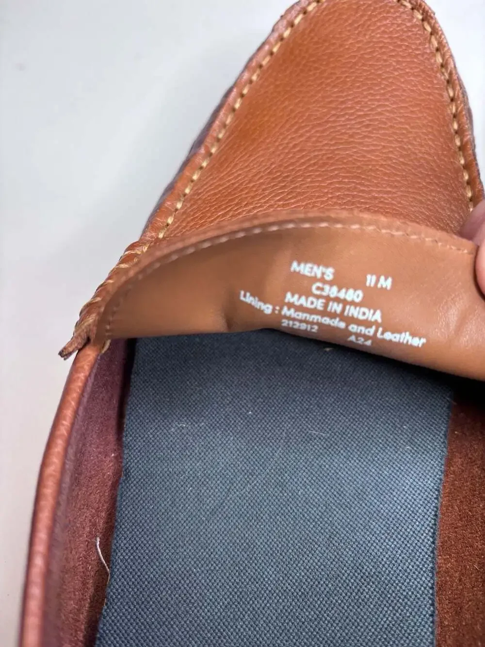 Cole Haan Men's Chestnut Brown Leather Penny Loafers